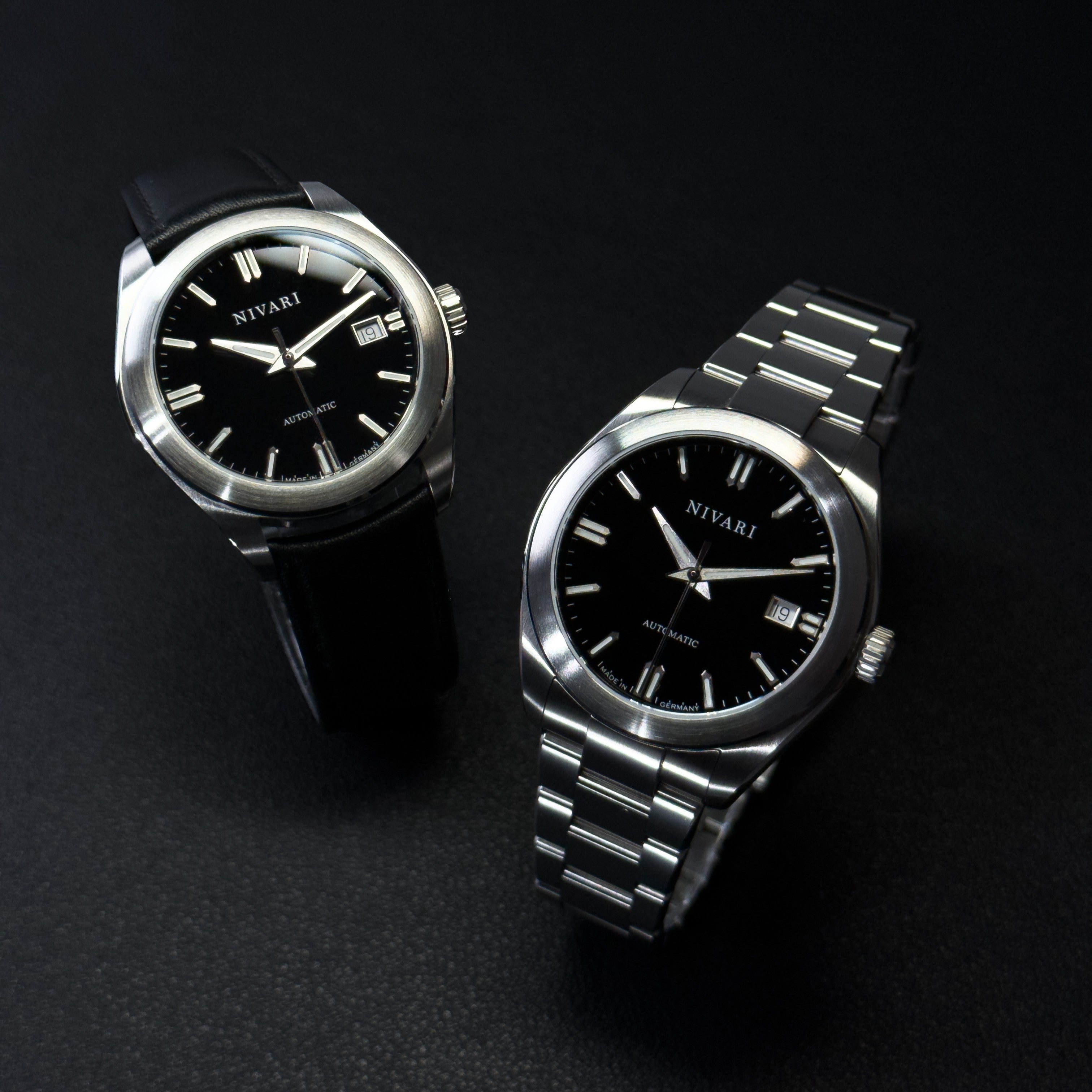 Black Italian Calf Leather Strap for EDEN Collection