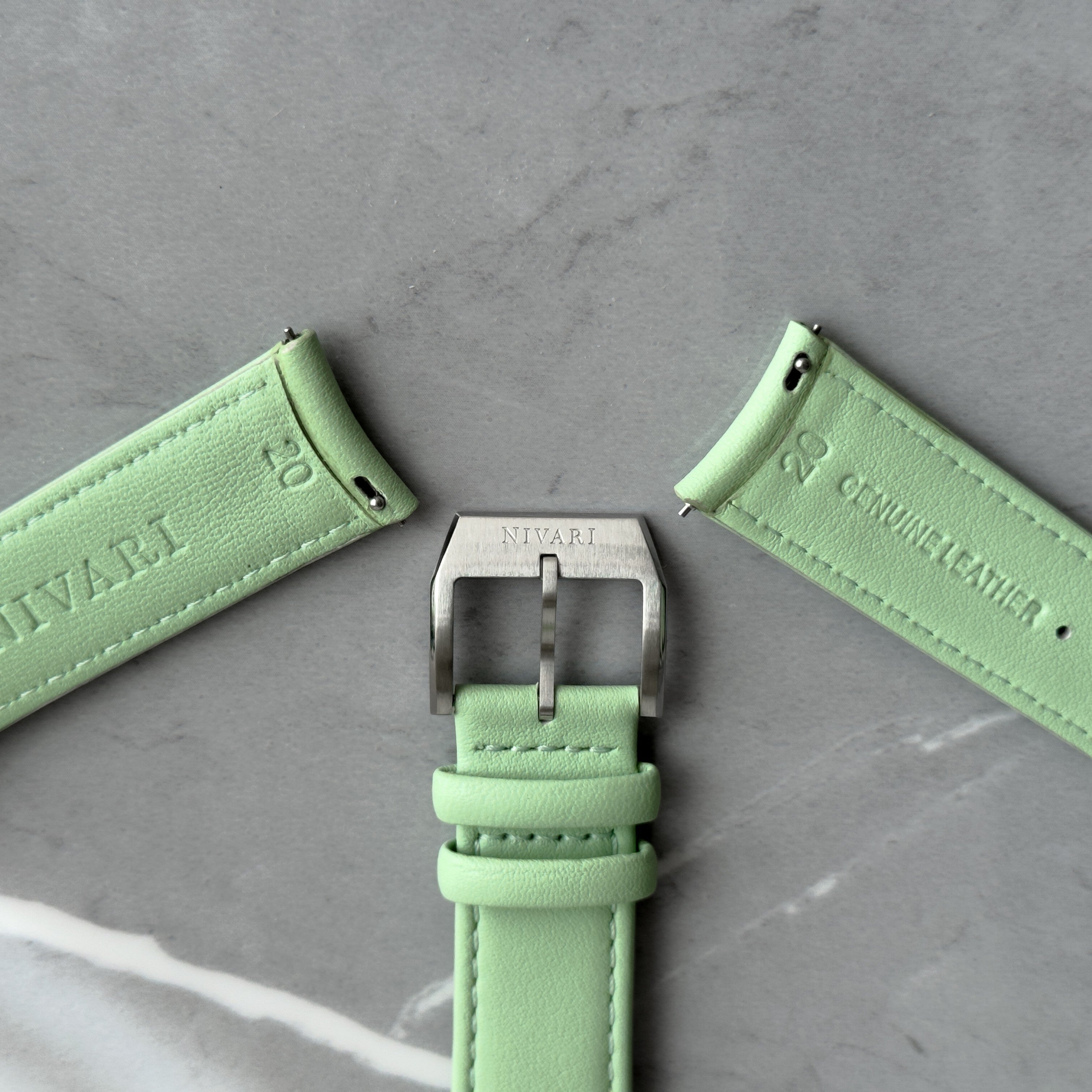 Pistachio Italian Calf Leather Strap for EDEN Collection
