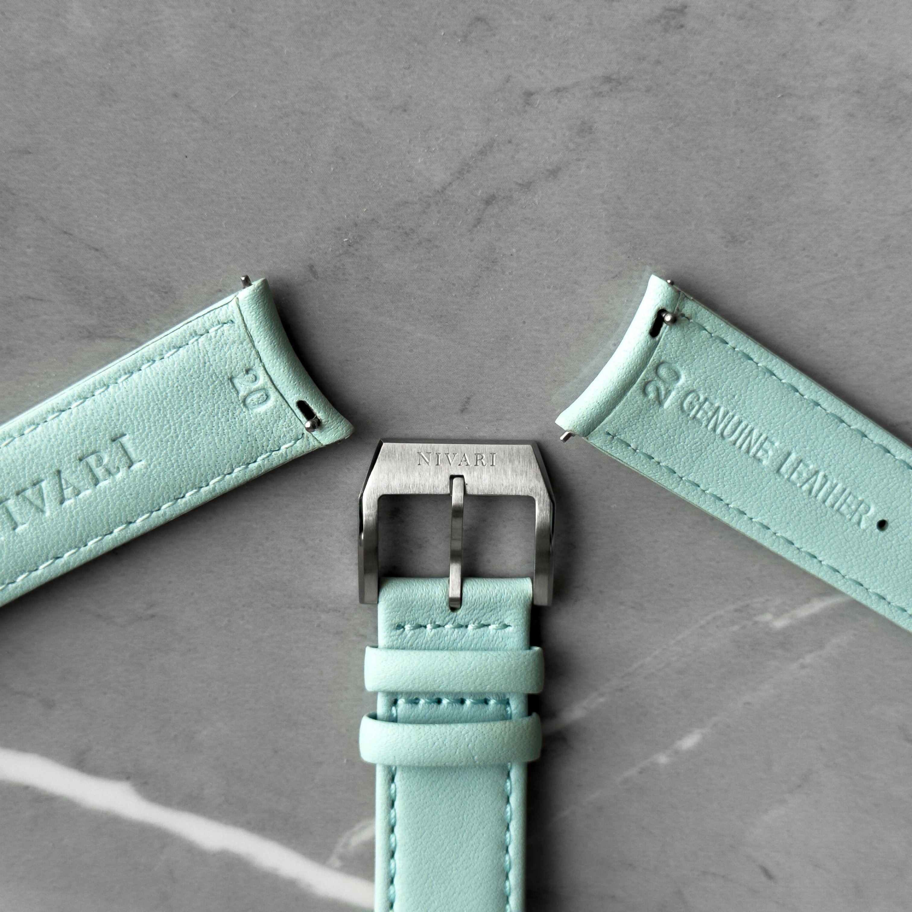 Turquoise Italian Calf Leather Strap for EDEN Collection