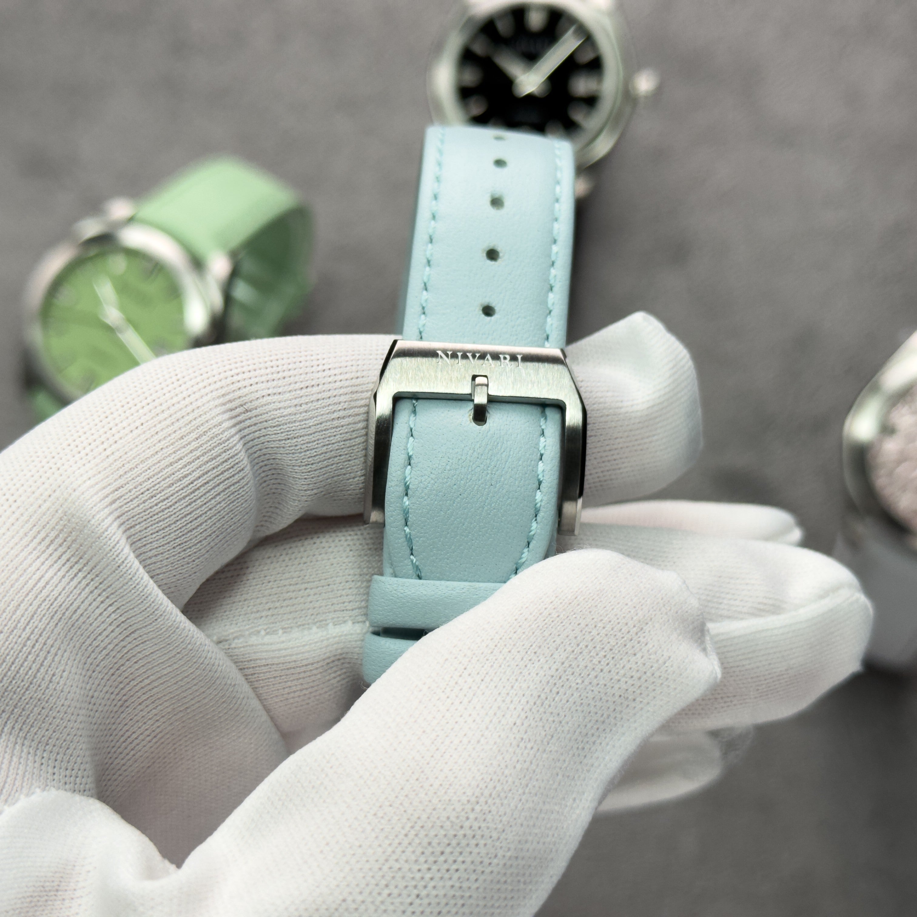 Turquoise Italian Calf Leather Strap for EDEN Collection