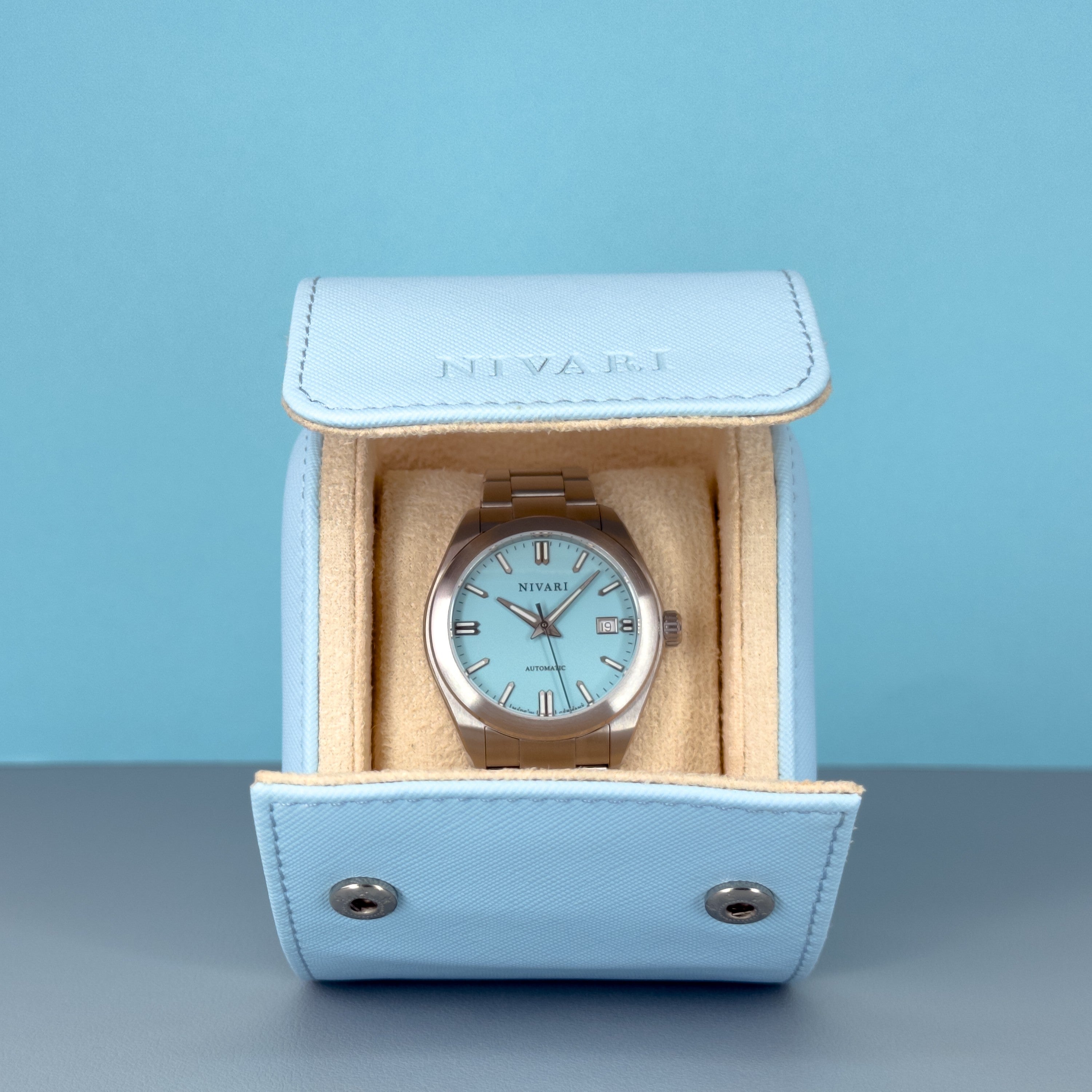 NIVARI Travel Case | Watchroll Turquoise