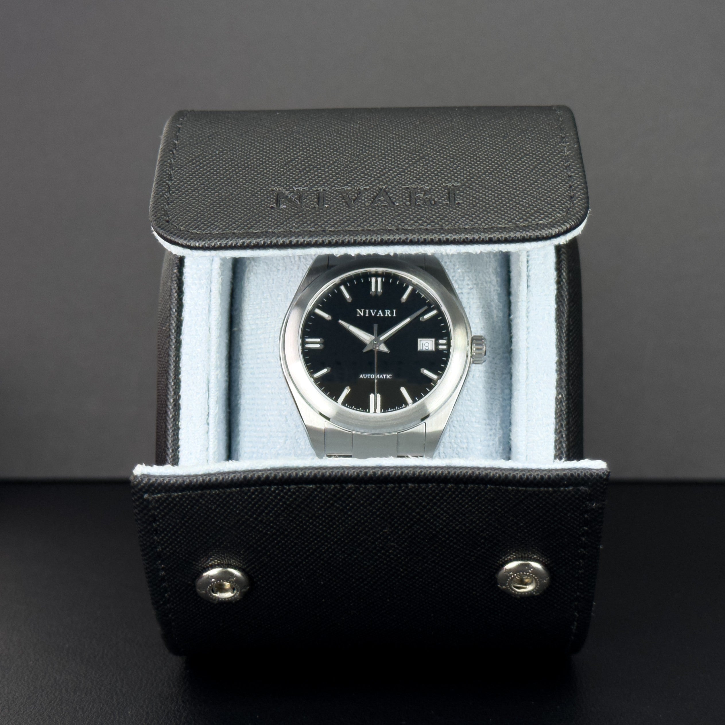 NIVARI Travel Case | Watchroll BLACK