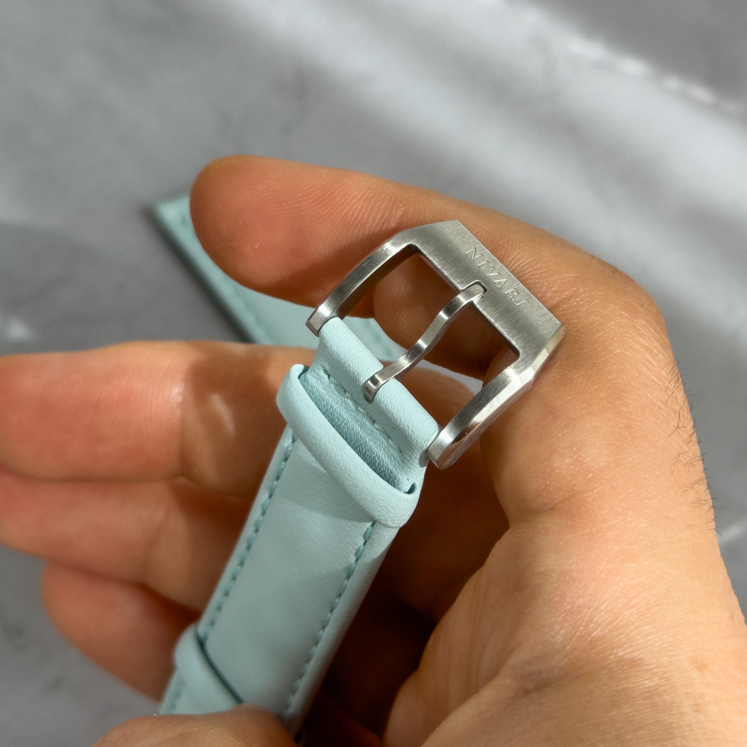 Turquoise Italian Calf Leather Strap for EDEN Collection