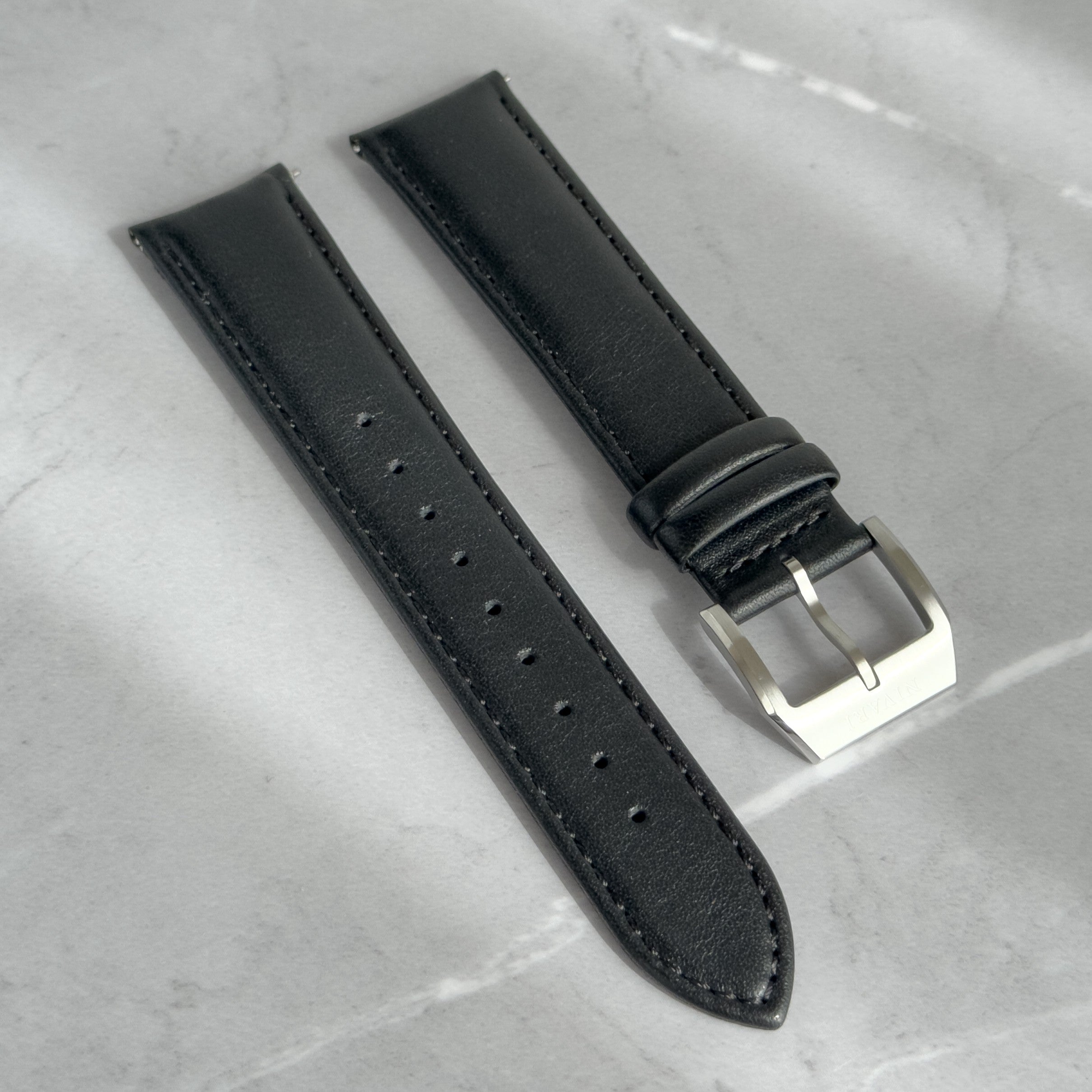 Black Italian Calf Leather Strap for EDEN Collection