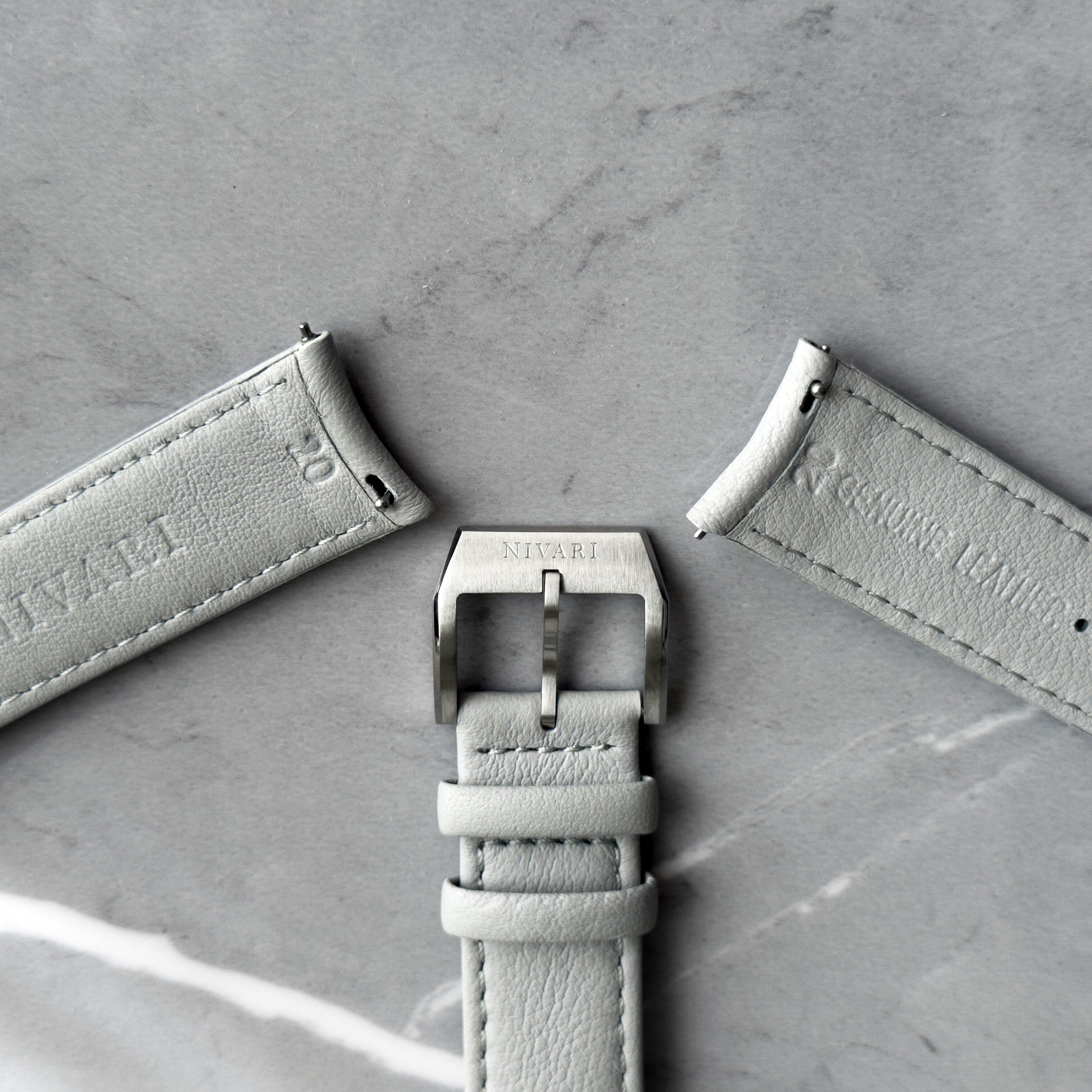 Grey Italian Calf Leather Strap for EDEN Collection