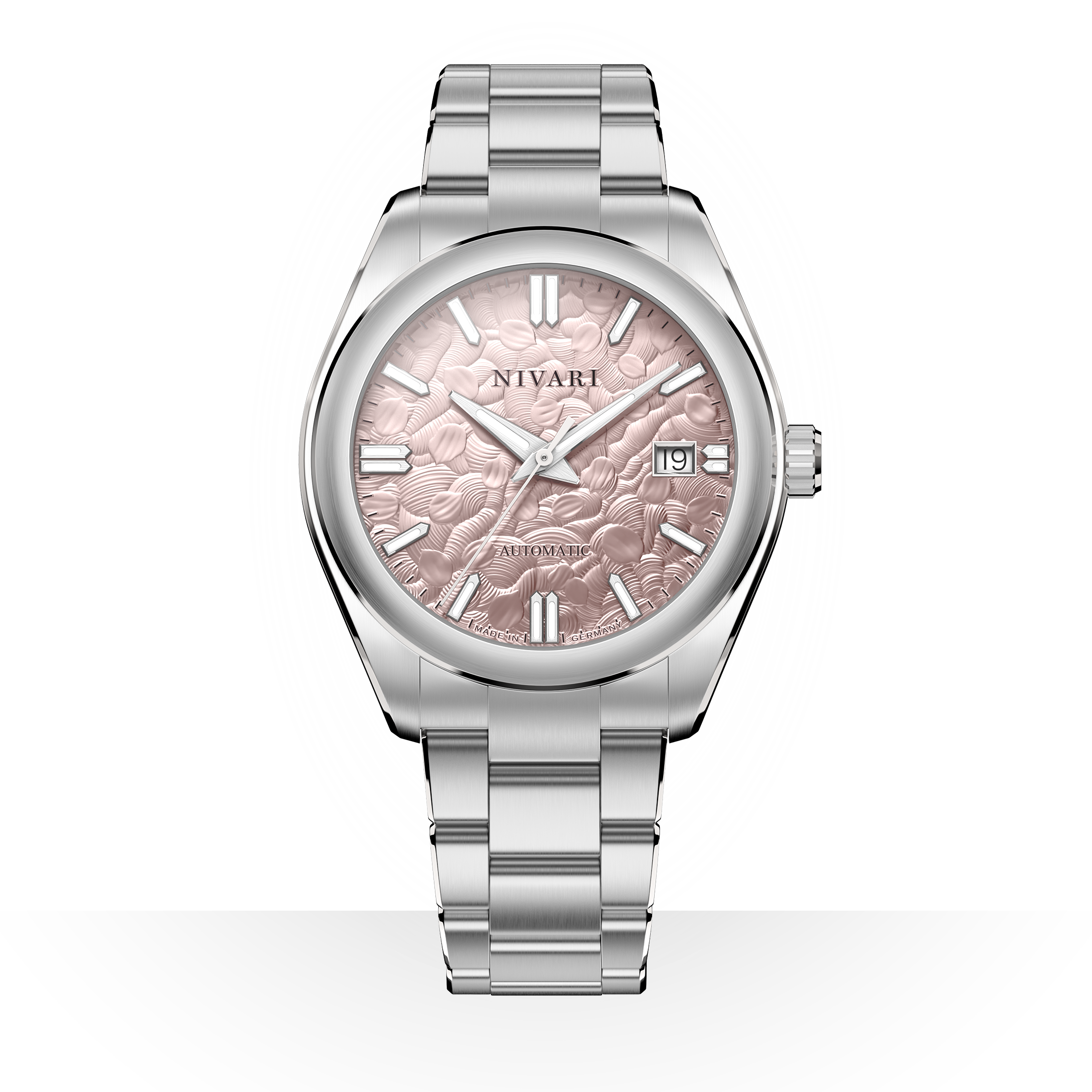 NIVARI Eden Sakura pink cherry blossom dial automatic watch